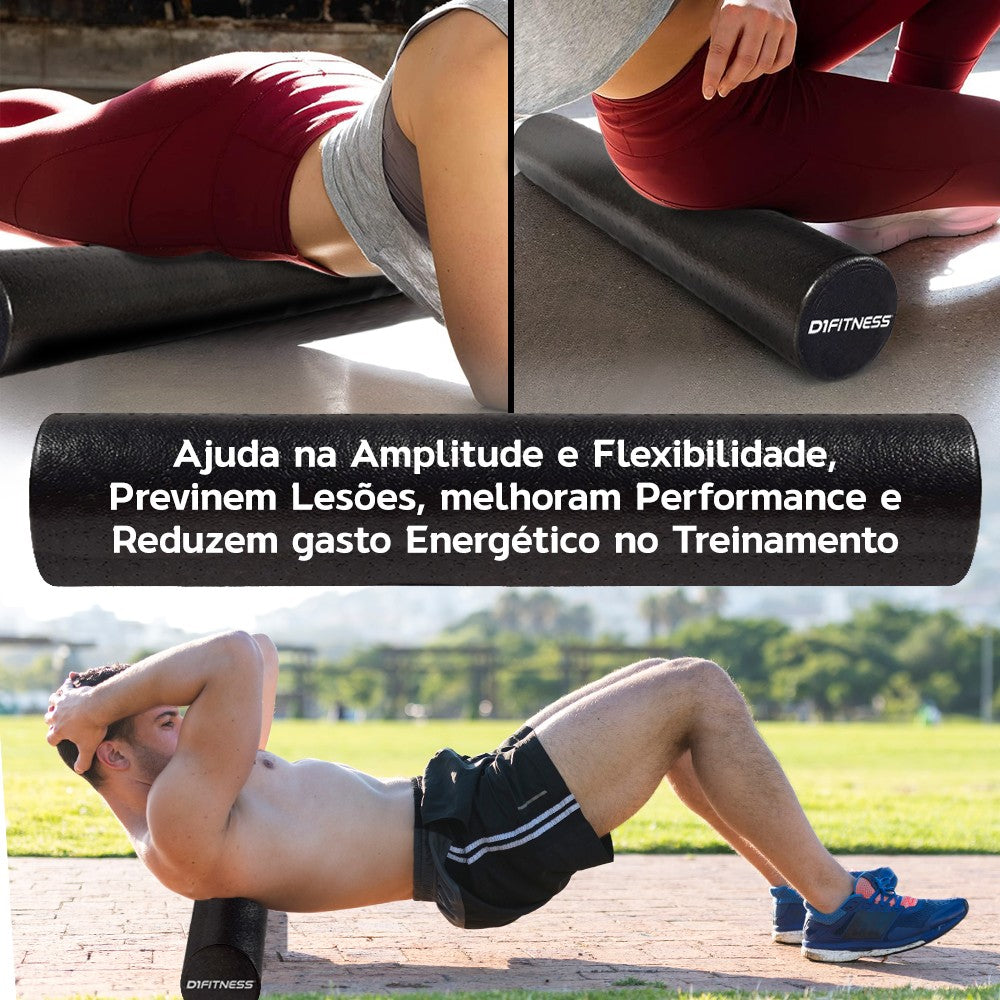 Rolo de Liberação Miofascial Foam Roller 90cm