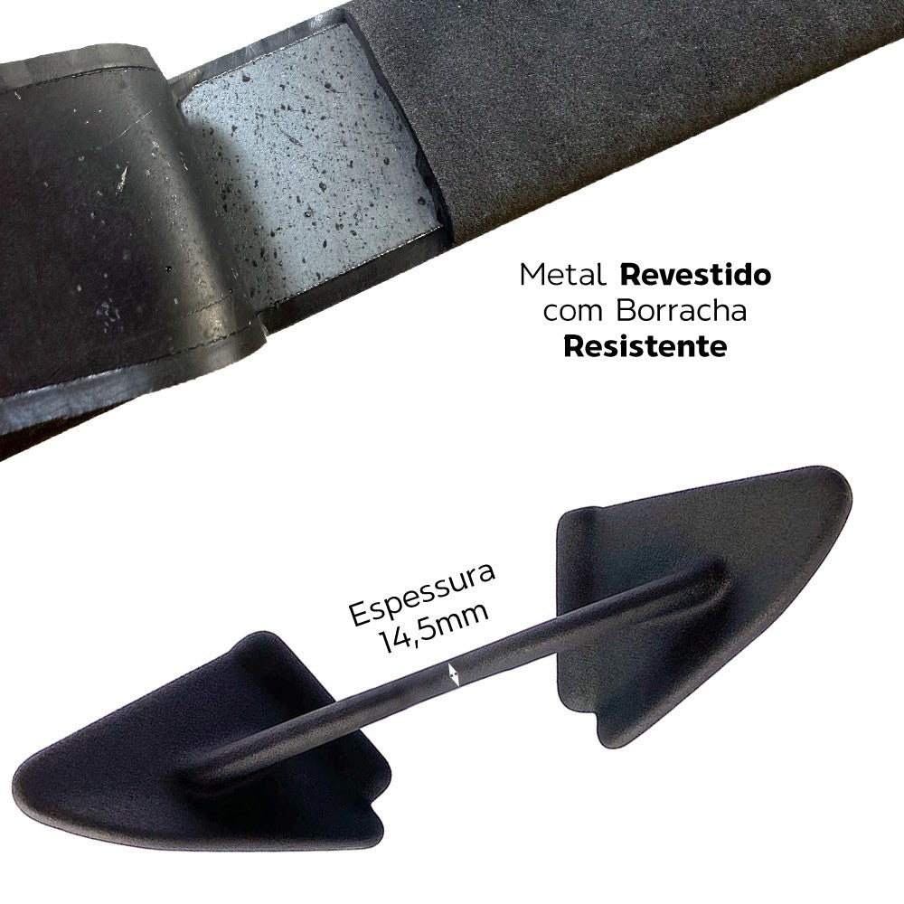 Kit Puxador Anatômico Revestido com Suporte de Parede - D1Fitness