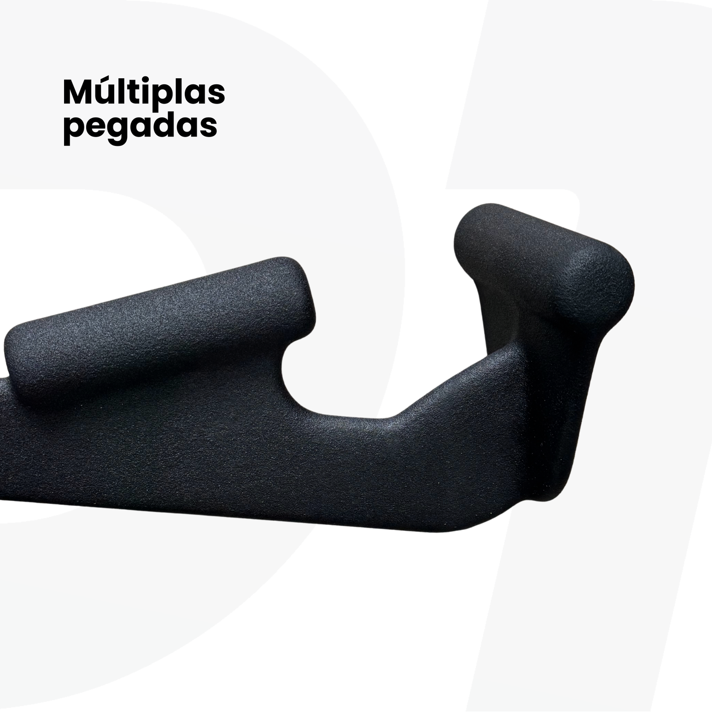 Kit Puxador Anatômico Revestido Musculação Multipegada