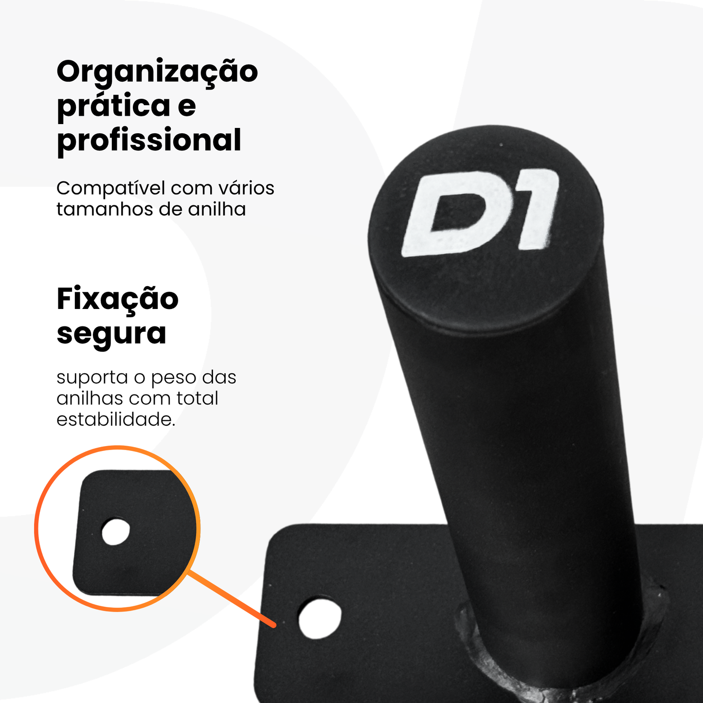 Suporte de parede para Anilhas (PAR)