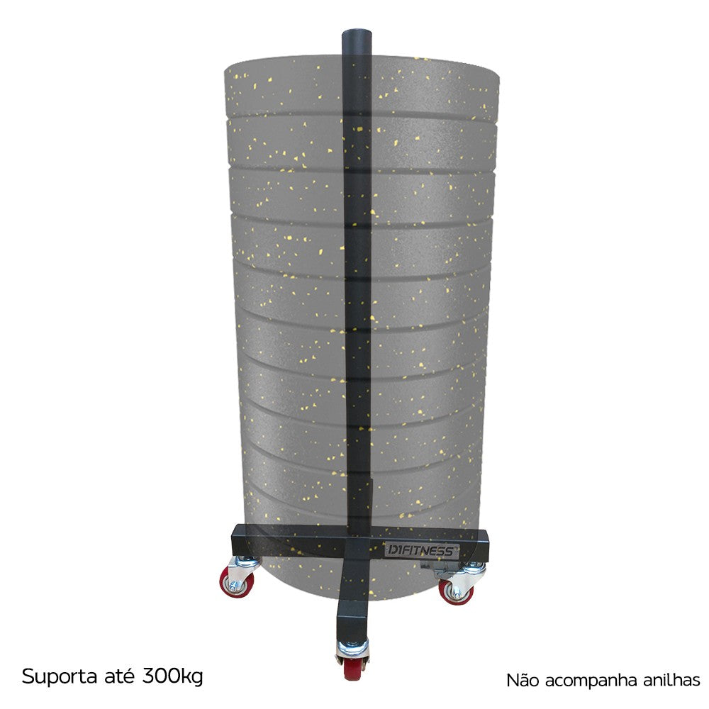 Suporte Vertical Anilha com rodízios