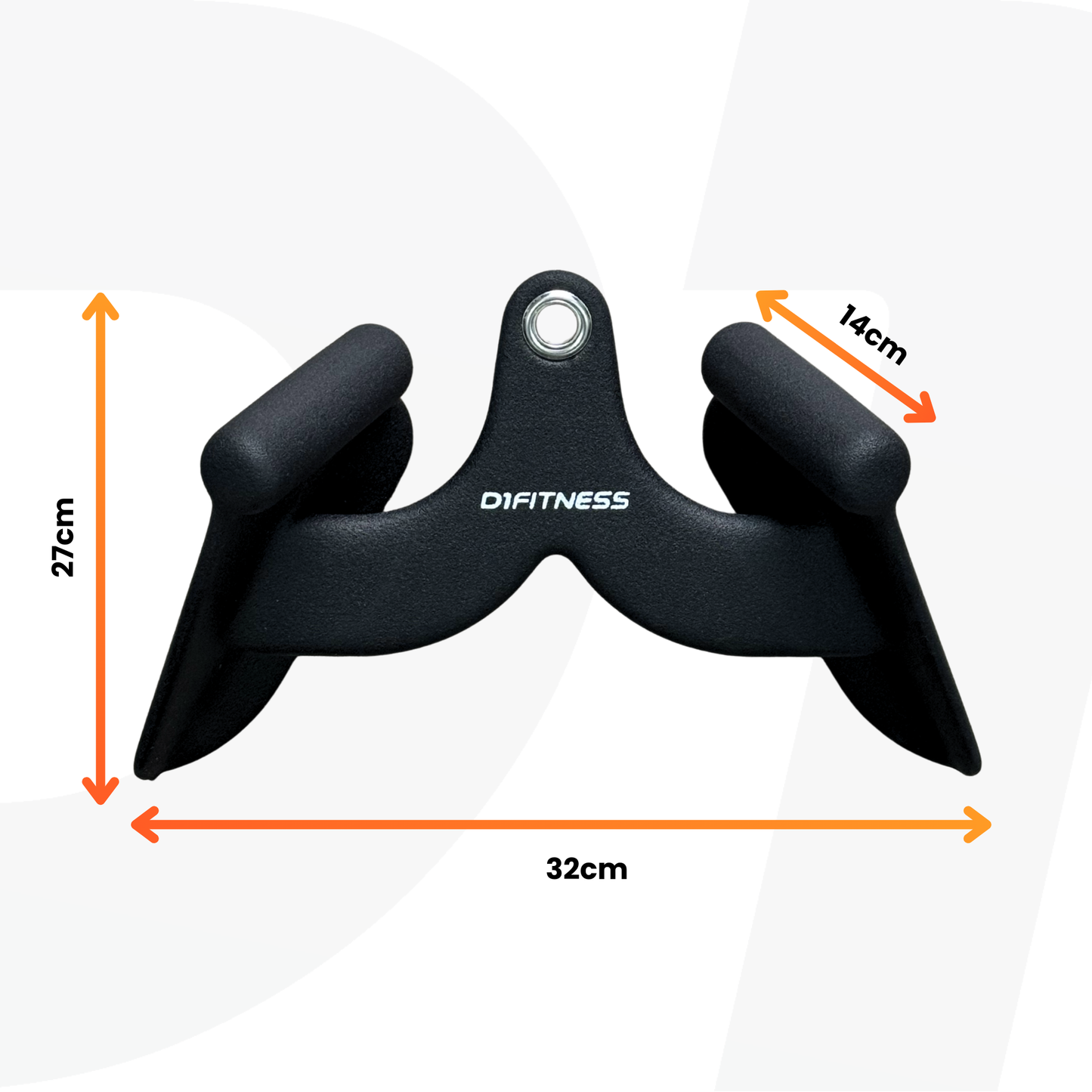 Kit Puxador Anatômico Revestido Musculação Multipegada
