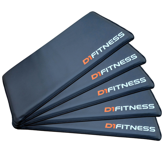 Kit 5 Colchonetes Emborrachado 95x50x3cm D60 Preto