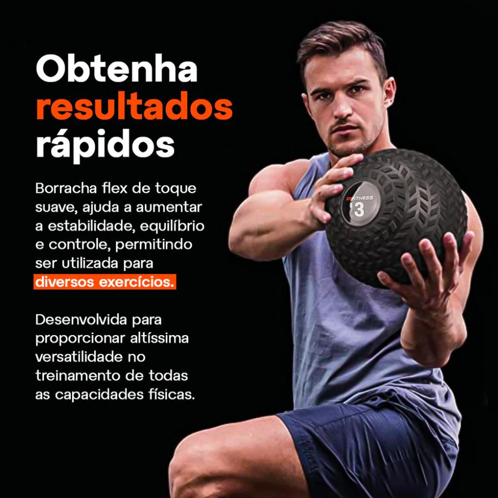 Kit 4 Slam Balls Texturizadas - 3kg, 5kg, 6kg e 8kg