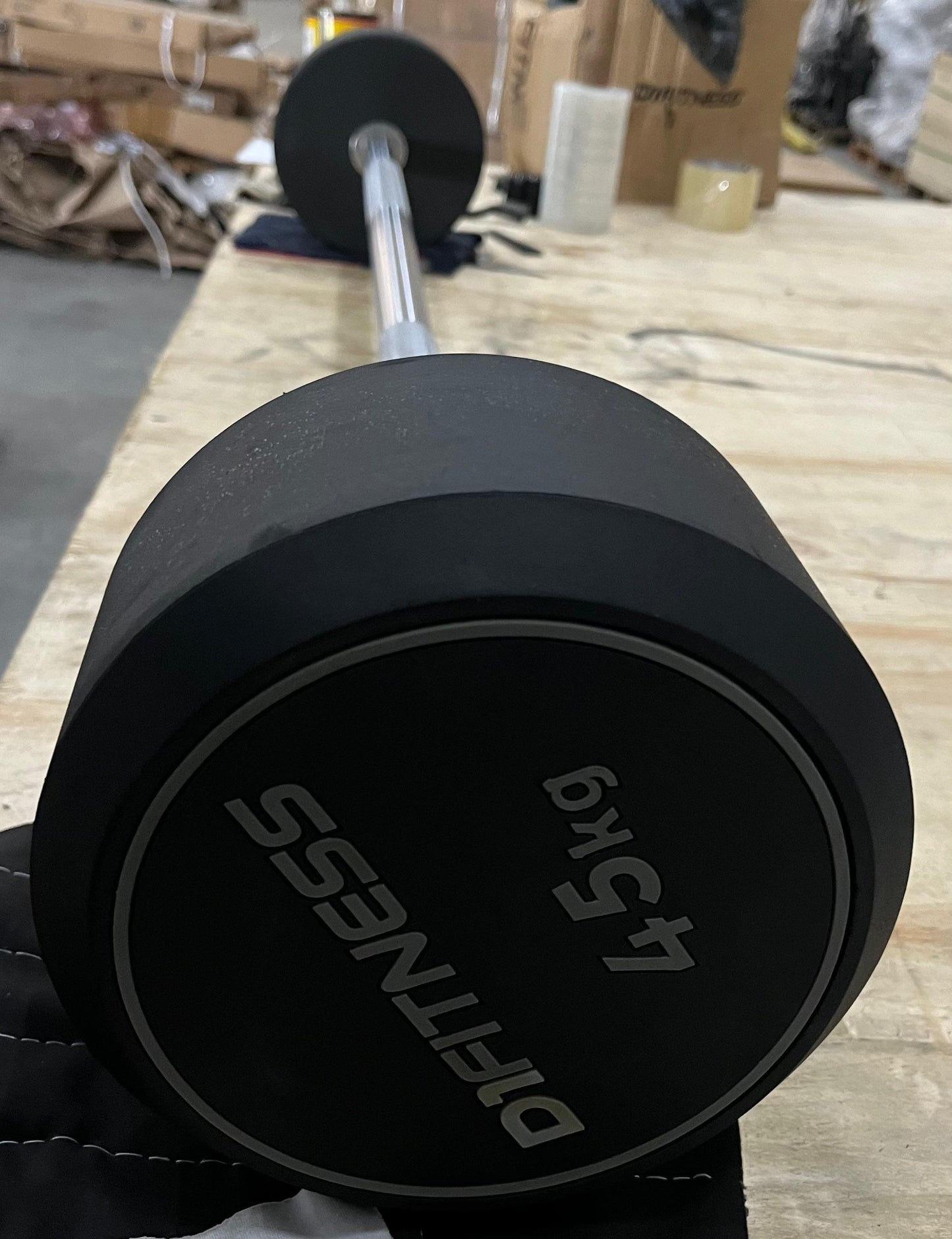 Barra Montada Reta Emborrachada - Elite 45kg (OUTLET)