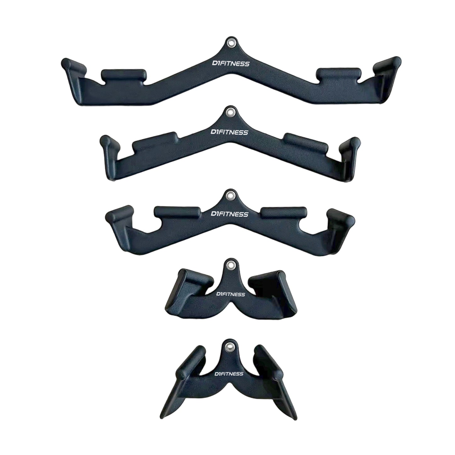 Kit Puxador Anatômico Revestido Musculação Multipegada