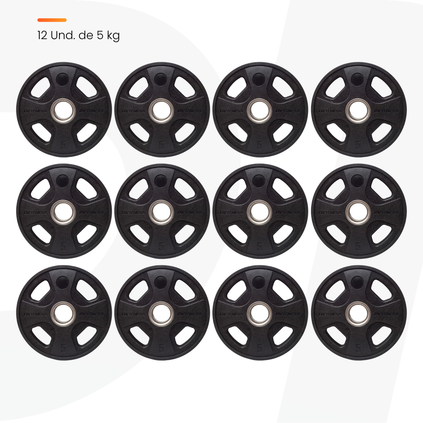 Kit Anilha 4 Grip + Suporte - D1Fitness