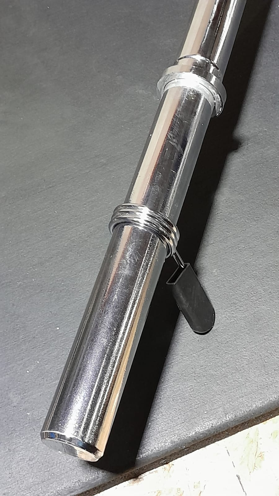 Barra W Maciça 1,2m Cromada para Musculação USADA
