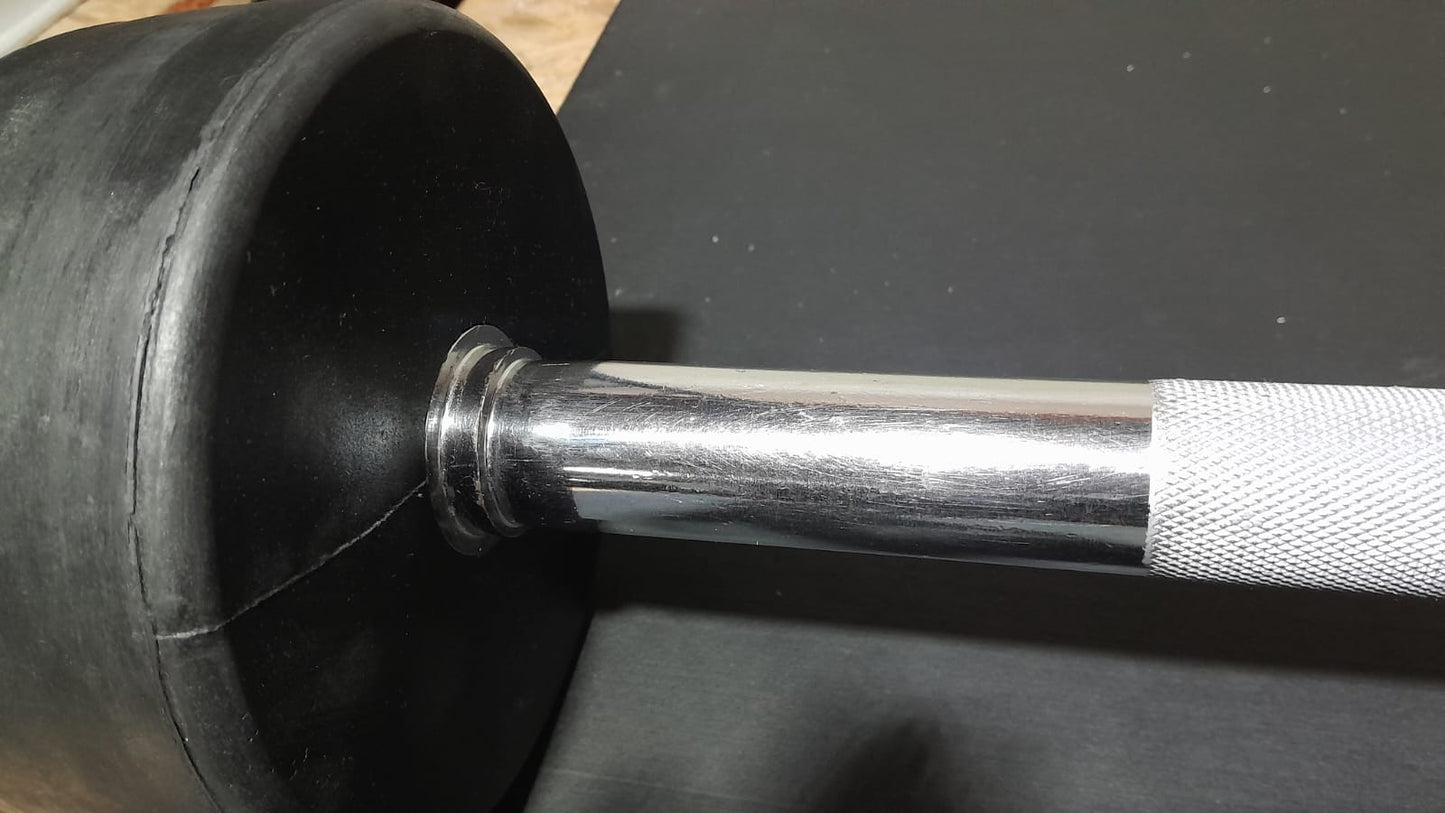 Barra Reta Montada - Borracha Virgem 20kg - Usada