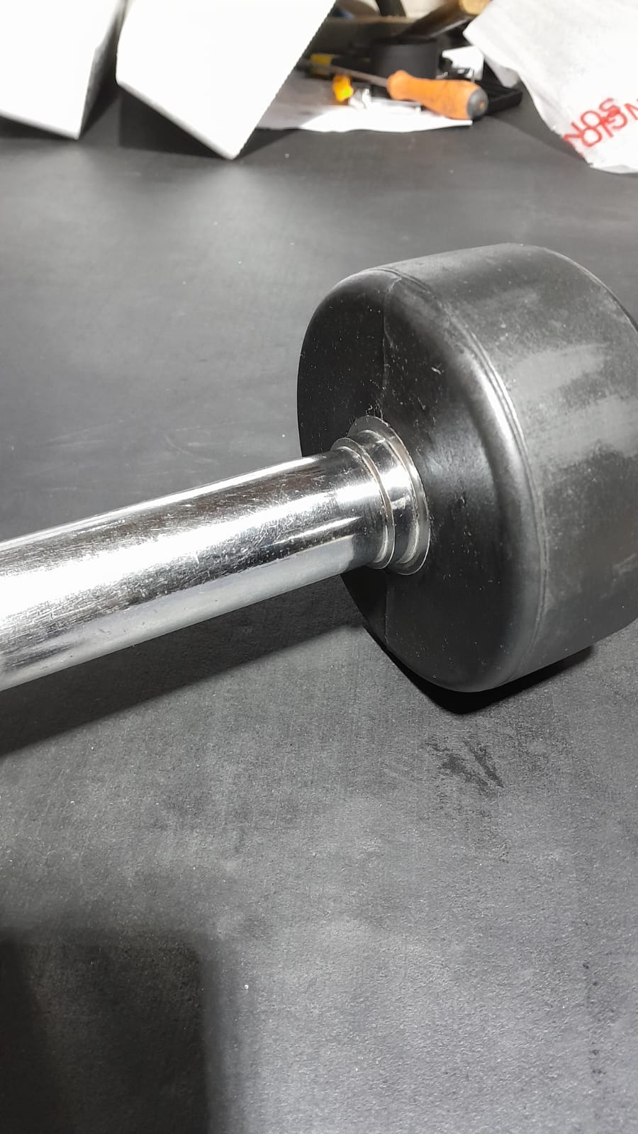 Barra Reta Montada - Borracha Virgem 10kg Usada