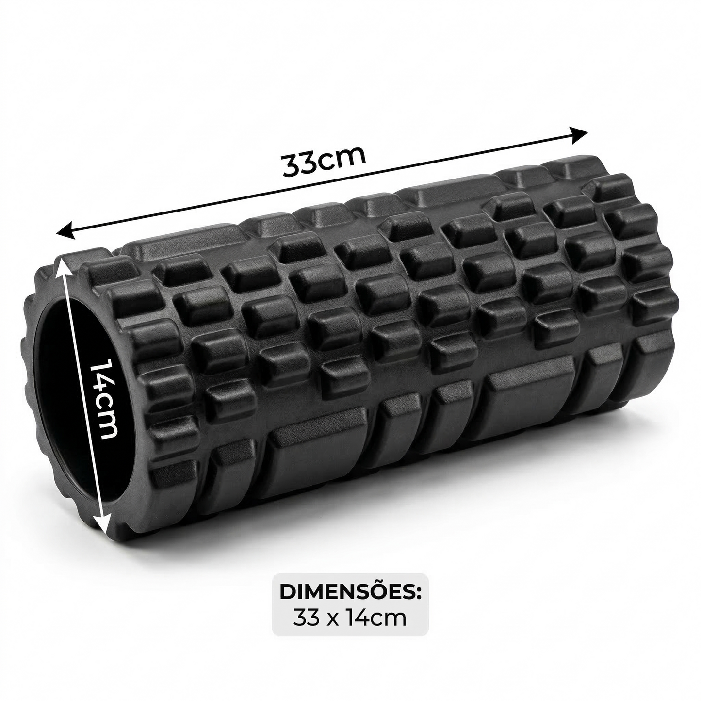 Rolo de Liberação - Foam Roller 33 cm - D1Fitness