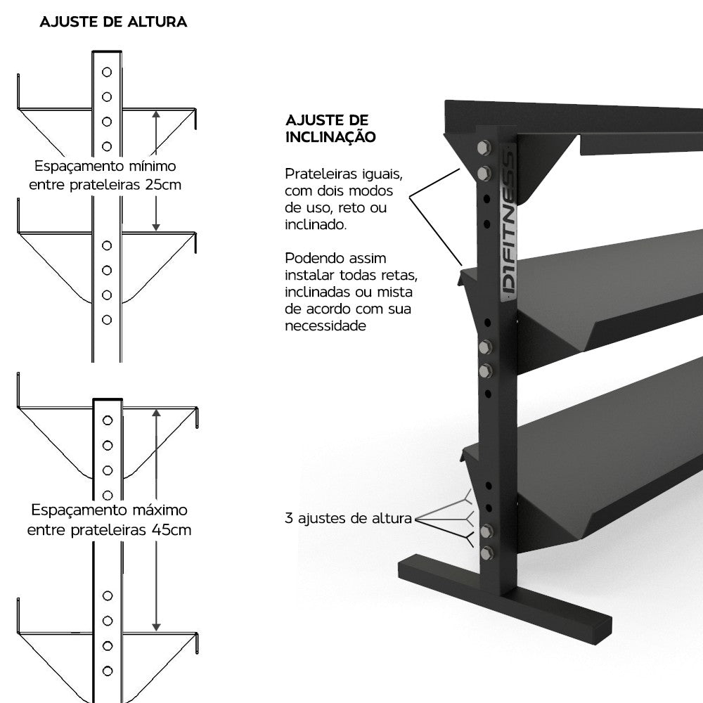 A 03 suporte dumbbell e kettelebell