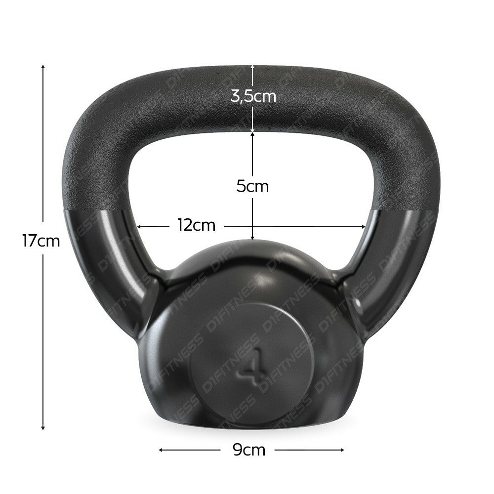 Kettlebell Emborrachado IronCast - Alça Longa
