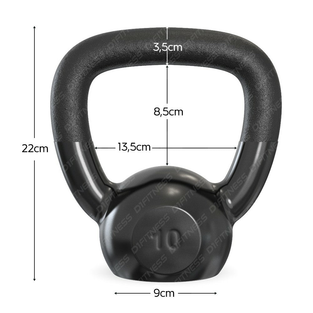 Kettlebell Emborrachado IronCast - Alça Longa