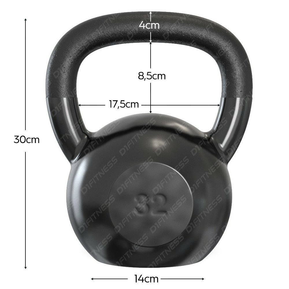 Kettlebell Emborrachado IronCast - Alça Longa