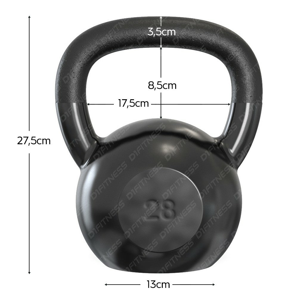 Kettlebell Emborrachado IronCast - Alça Longa