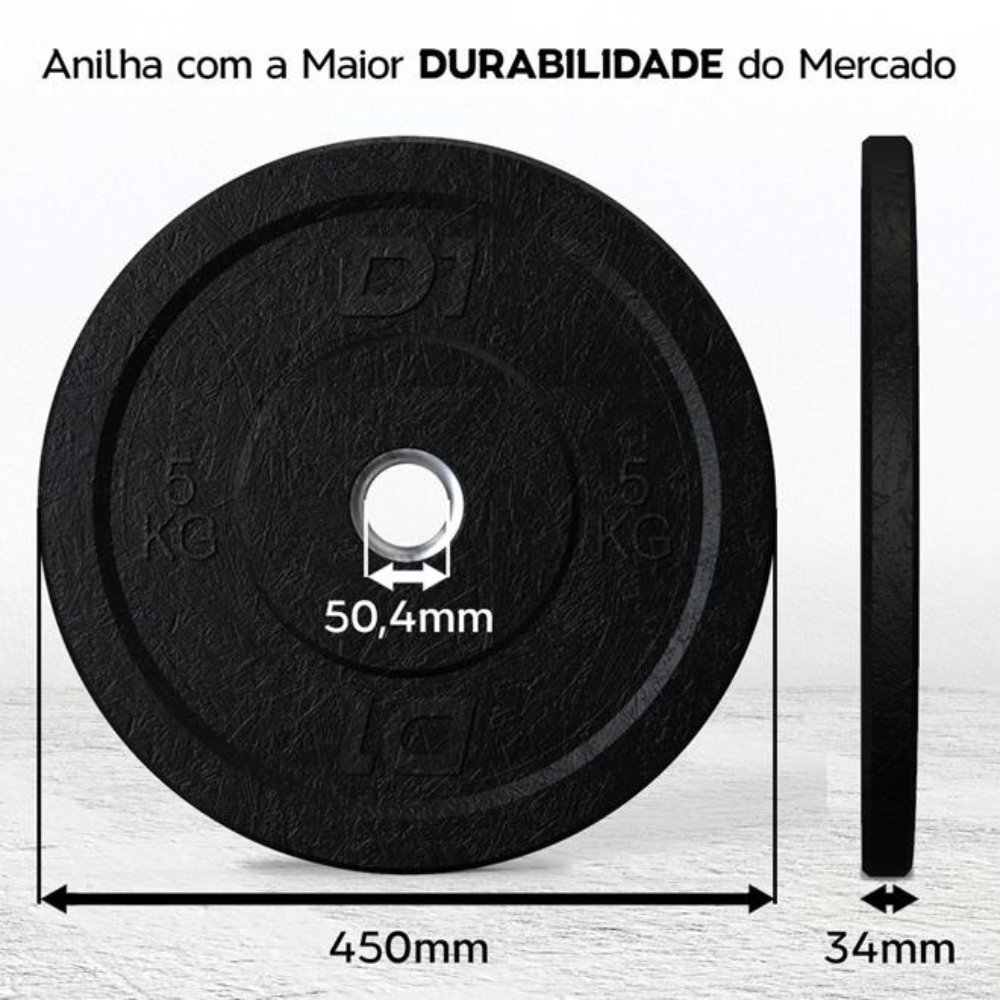 kit-barra-olimpica-especificacoes-par-anilha-5kg-presilhas-d1fitness