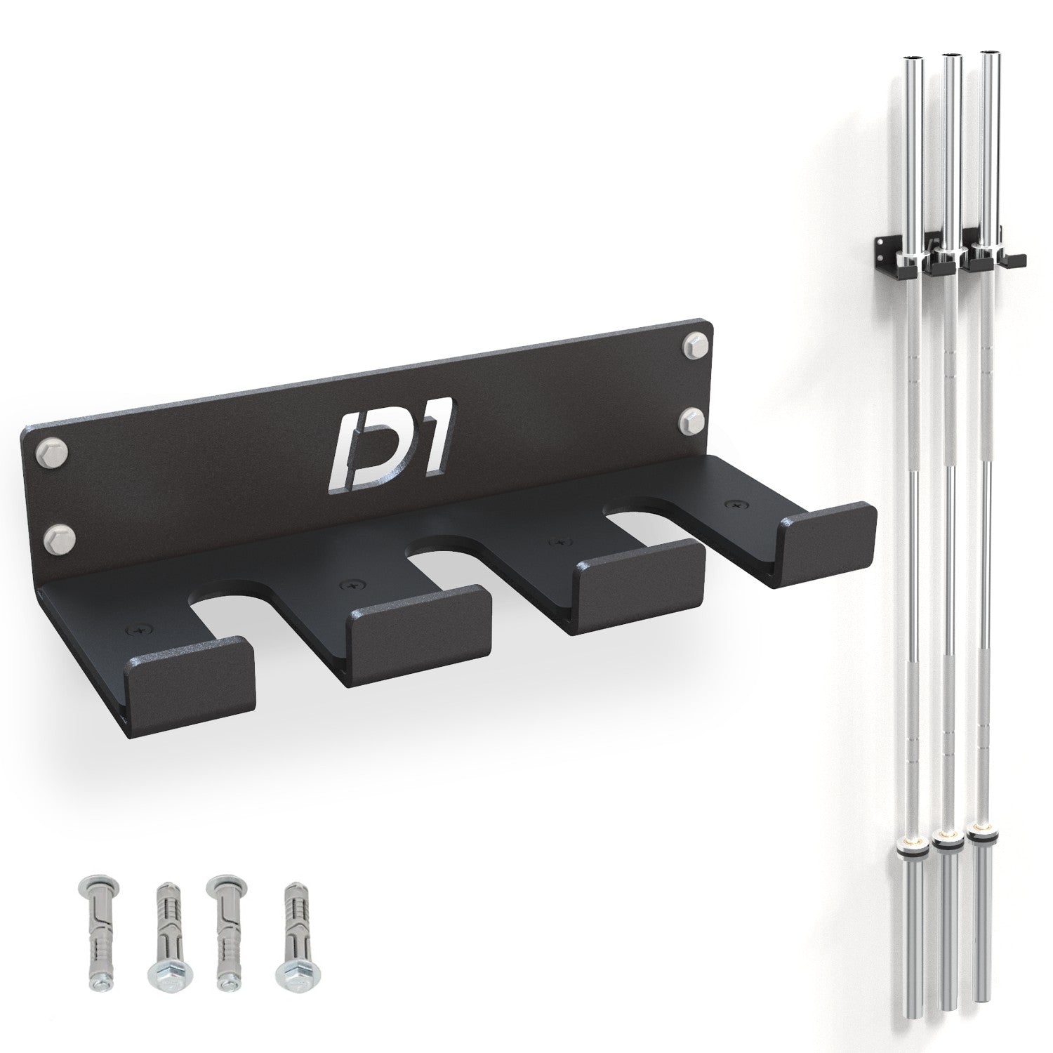 Kit Suporte de Barra Olímpica + Par de Presilhas - D1Fitness