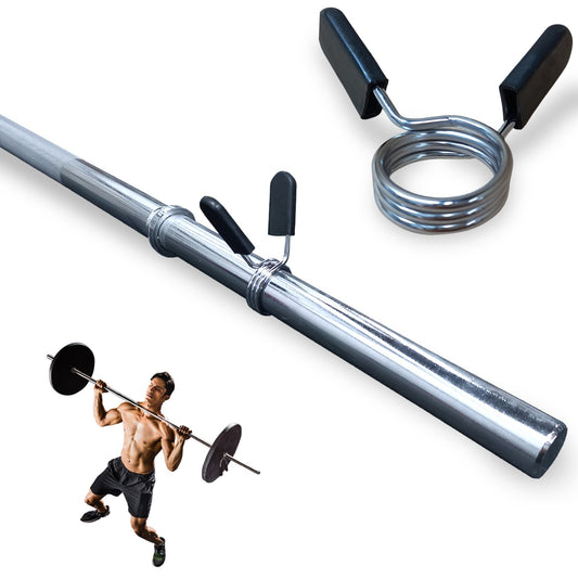 Barra Reta Maciça Cromada 1,80m para Musculação (OUTLET)