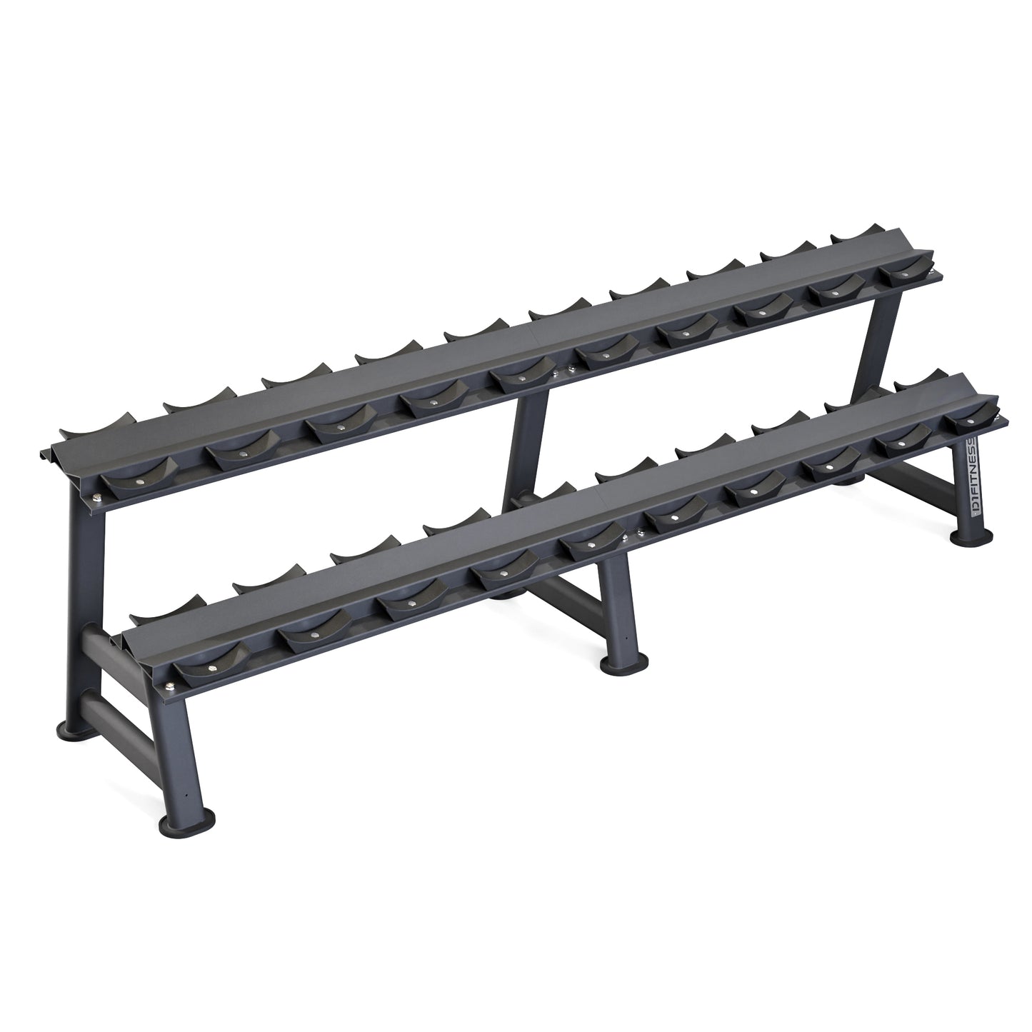 Kit Dumbbell Rubber Elite 12 a 30kg Com Suporte - D1Fitness