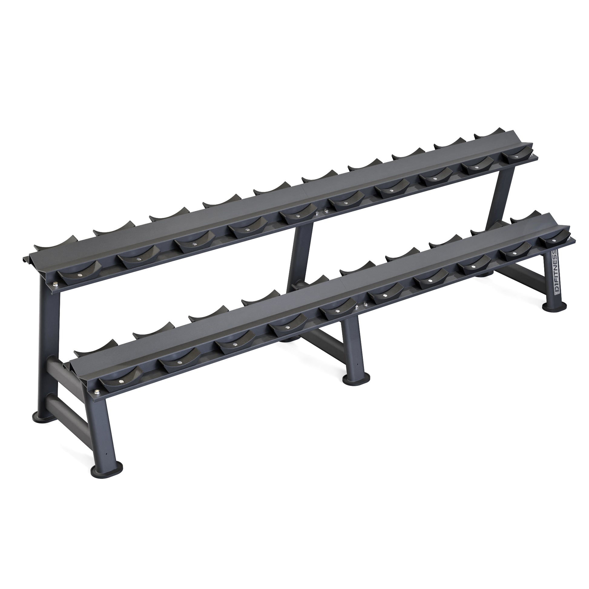 Kit Dumbbell Rubber Elite 12 a 30kg Com Suporte - D1Fitness