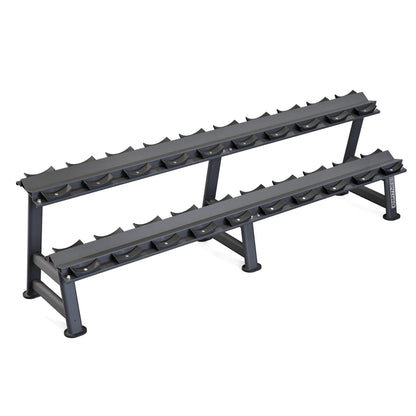Kit Dumbbell Rubber Elite 12 a 30kg Com Suporte - D1Fitness
