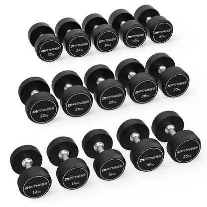 Kit Dumbbell Rubber Elite