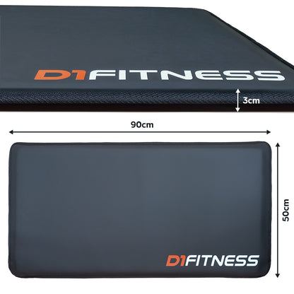 Kit Colchonete Emborrachado + Tapete Yoga + Foam Roller 30cm - D1Fitness