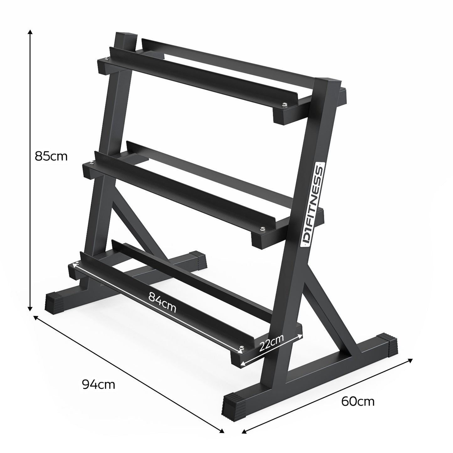 Suporte Expositor Estante para Halter Dumbbell - 3 Andares