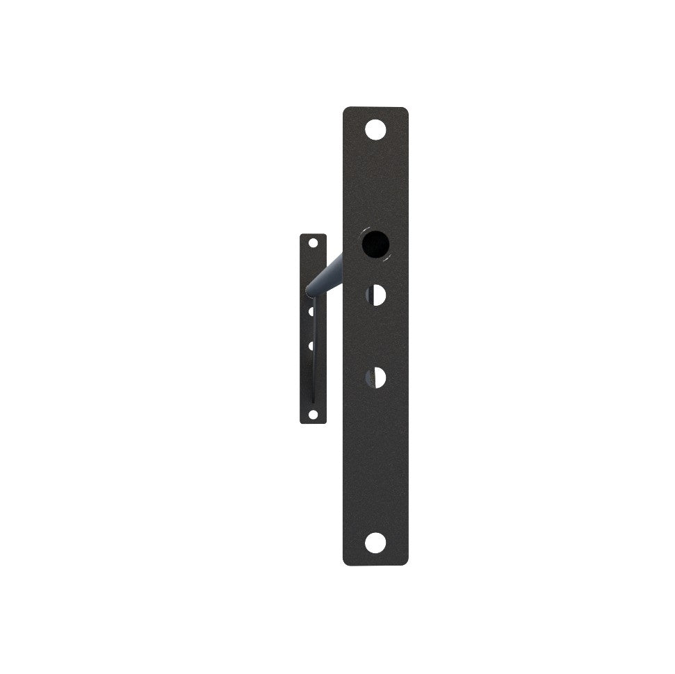 Pull Up Simples D1Fitness 70 pol (178 cm), vista lateral da chapa de fixação