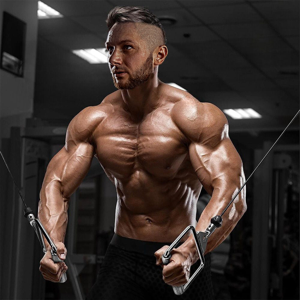 Kit Puxadores: Par puxador Estribo + Puxador Corda + Puxador Triângulo - D1Fitness