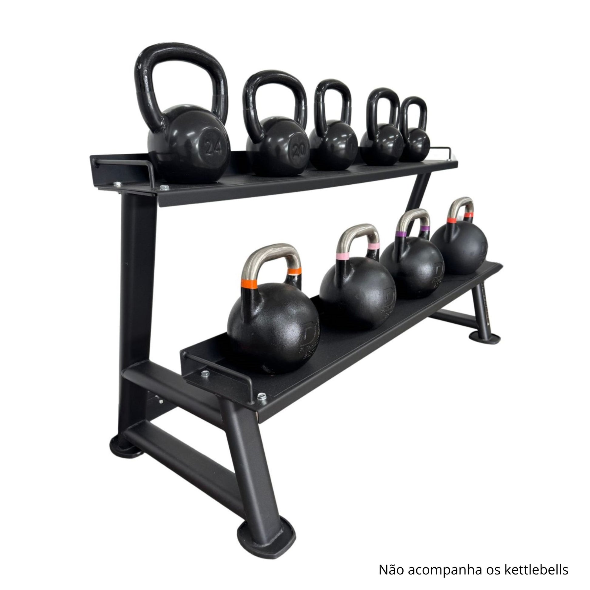 SUPORTE ESTANTE PARA KETTLEBELL 2 ANDARES - D1Fitness