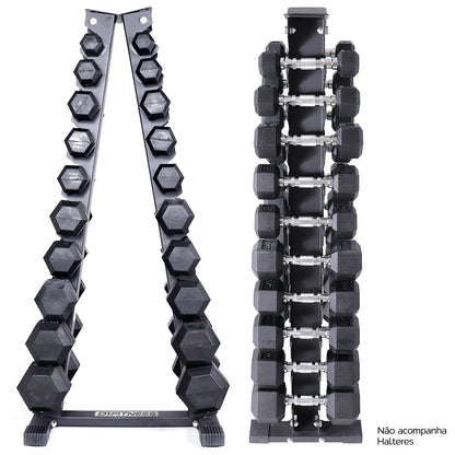 Suporte Para Halter Dumbbell Expositor Torre 10 Pares