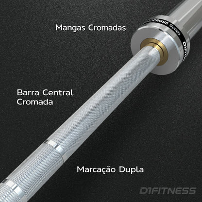 Kit 2 Barras Olímpica Masculina - Cromada
