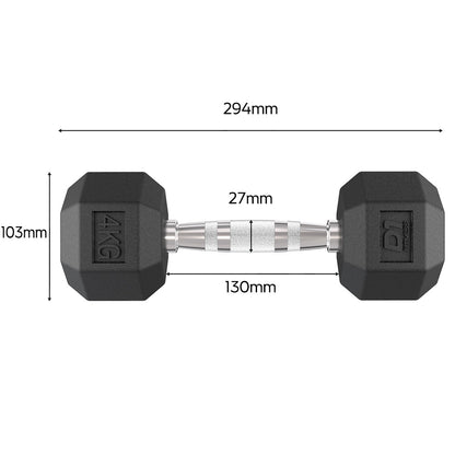 Kit Halteres Sextavado pares 1kg a 5kg