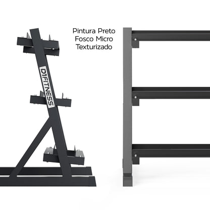 Suporte Expositor Estante para Halter Dumbbell - 3 Andares