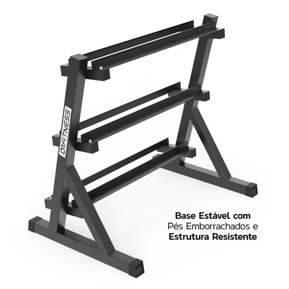 Kit Suporte Estante para Halter + Halteres 10,15,17.5,20,22.5,27.5 kg