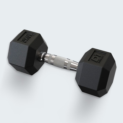 Kit Halteres Sextavado Emborrachado pares 1 a 10 kg