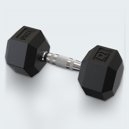 Kit Halteres Sextavado Emborrachado pares 10 a 30kg - D1Fitness