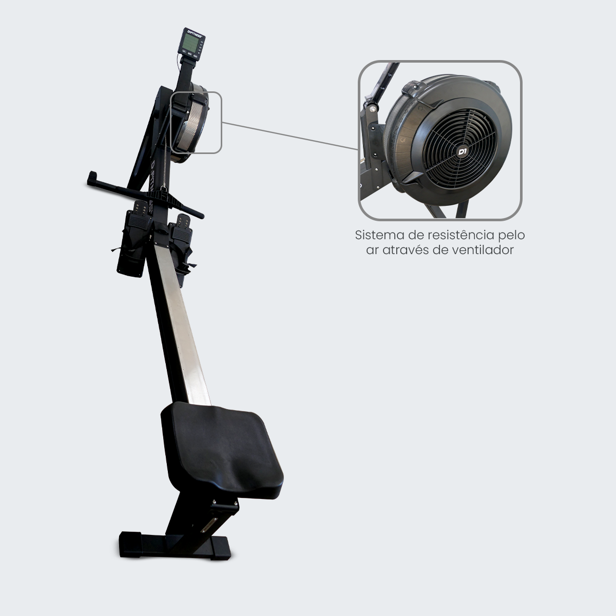 Remo Seco - Indoor Air Rower EchoCross Pro - D1Fitness