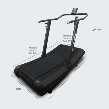 Esteira Curva Air Runner com Tração - D1Fitness