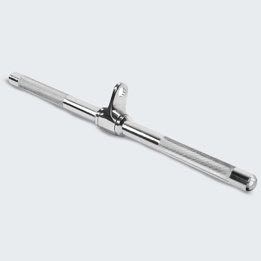 Puxador Pulley Tríceps Barra Reta Cromada C Rolamento