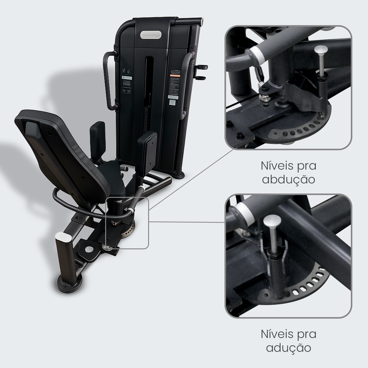 Adutor e Abdutor de Quadril - D1Fitness