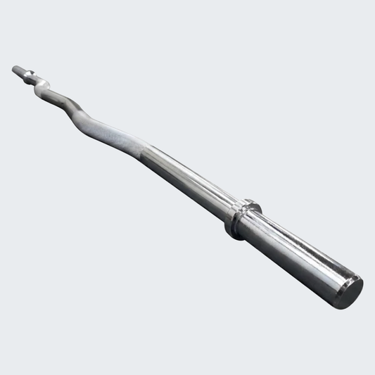 Barra W Maciça 1,2m Cromada para Musculação