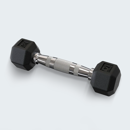 Kit Halteres Sextavado Emborrachado pares 1 a 10 kg