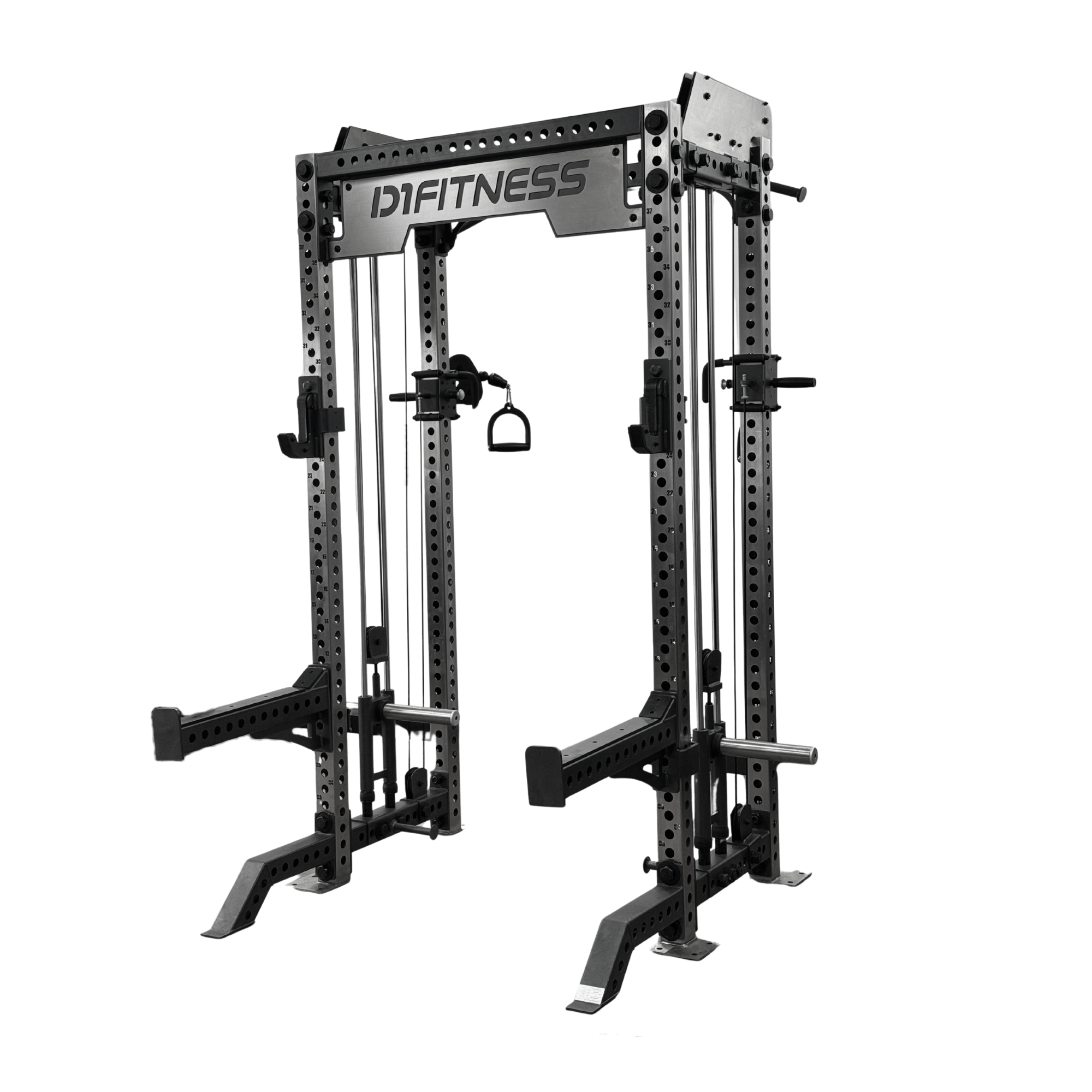 Powerflex Mini Rack Half Rack PowerFlex com Roldanas | Equipamento para Academia | D1Fitness