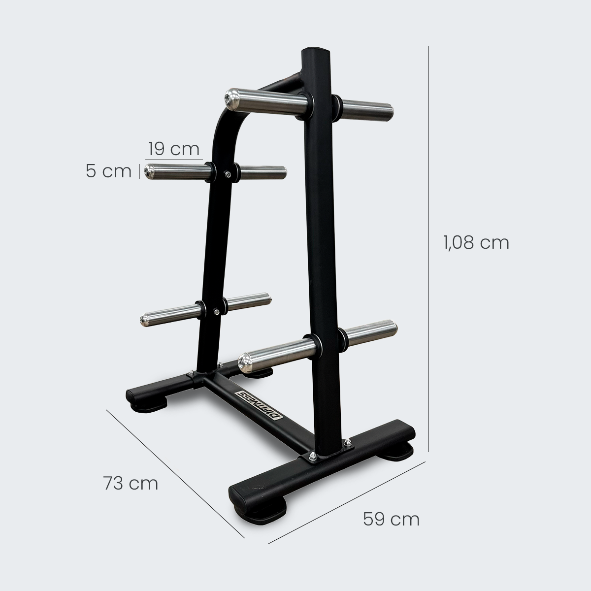 Suporte Para Anilha 8 Mangas Cromadas - D1Fitness