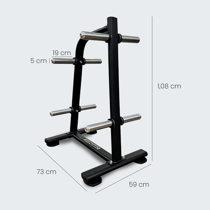 Suporte Para Anilha 8 Mangas Cromadas - D1Fitness