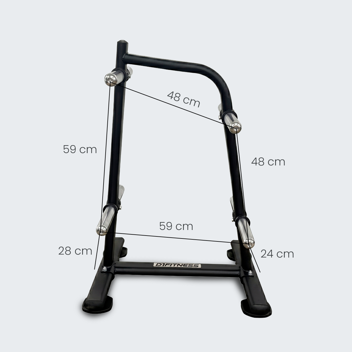 Suporte Para Anilha 8 Mangas Cromadas - D1Fitness
