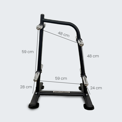 Suporte Para Anilha 8 Mangas Cromadas - D1Fitness